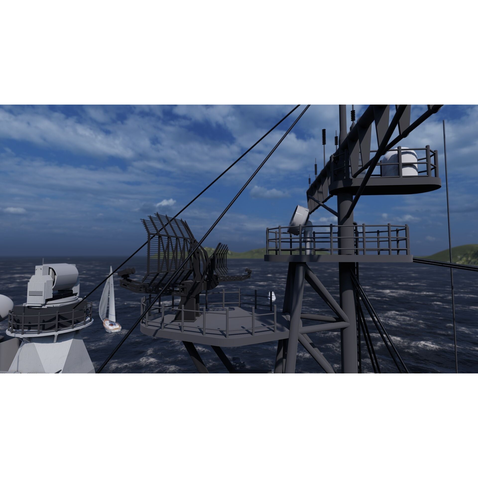 Ticonderoga Class Cruiser - Game-Ready 3D Model - View 25