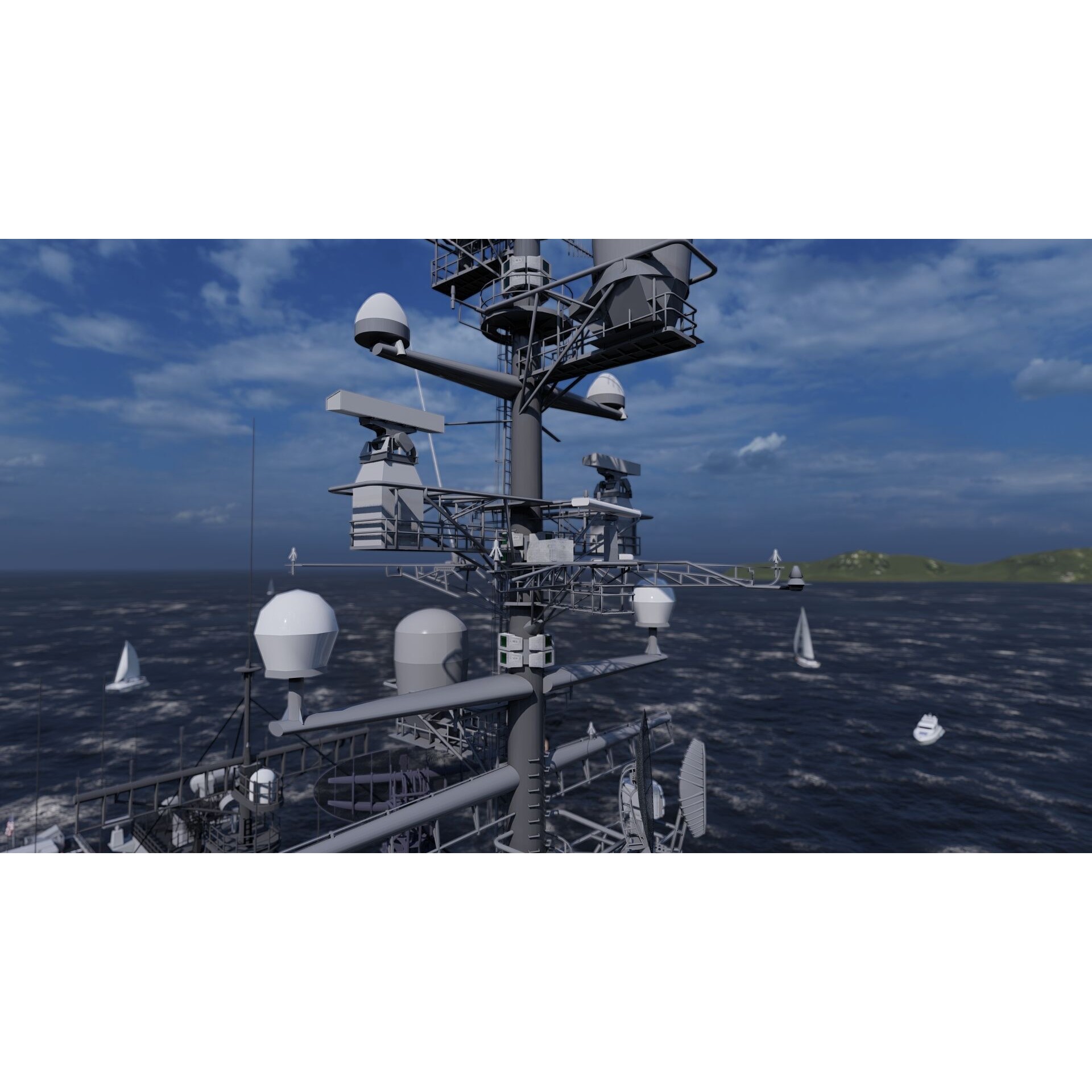 Ticonderoga Class Cruiser - Game-Ready 3D Model - View 27