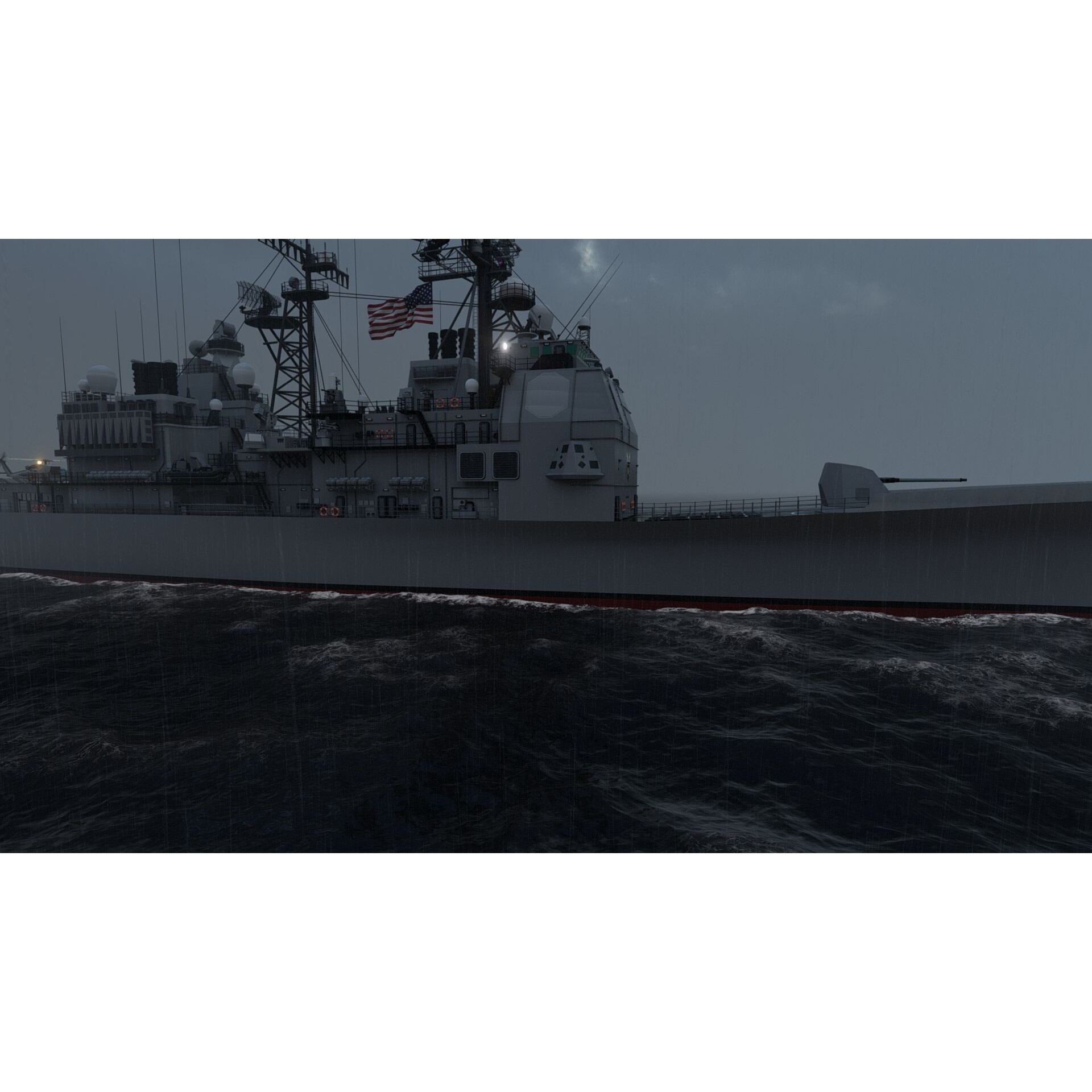 Ticonderoga Class Cruiser - Game-Ready 3D Model - View 29