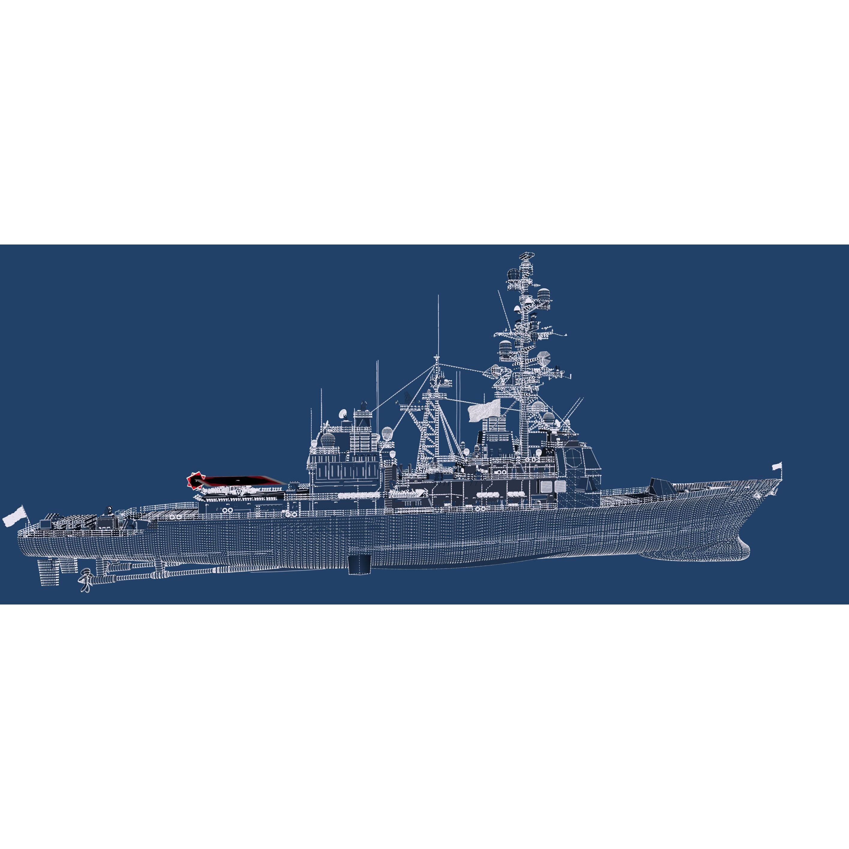 Ticonderoga Class Cruiser - Game-Ready 3D Model - View 35