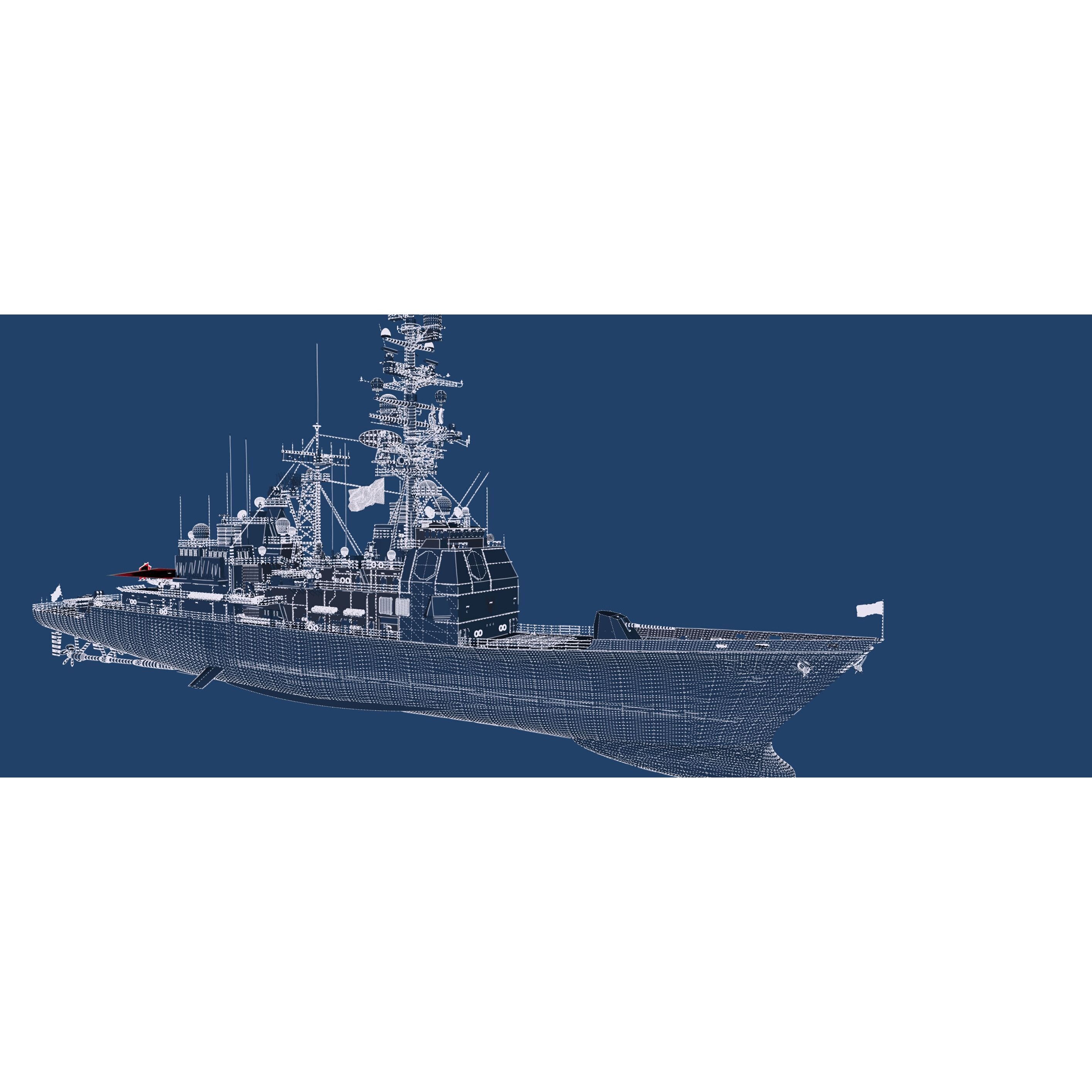 Ticonderoga Class Cruiser - Game-Ready 3D Model - View 36