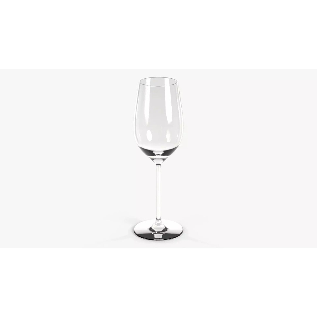 Zinfandel Glass 3D Model – Low Poly Kitchenware, FBX, OBJ, Blender - View 2