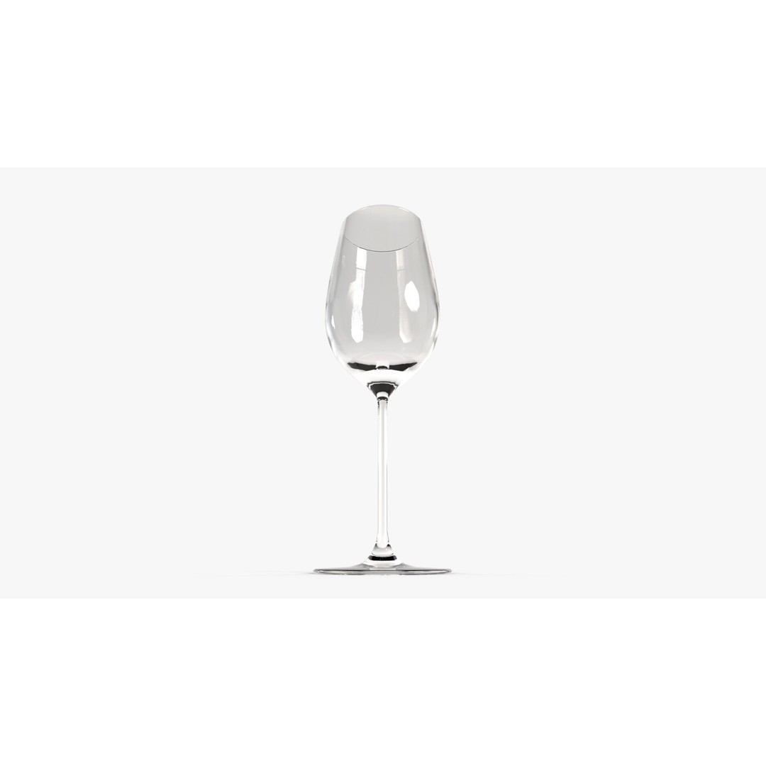 Zinfandel Glass 3D Model – Low Poly Kitchenware, FBX, OBJ, Blender - View 6