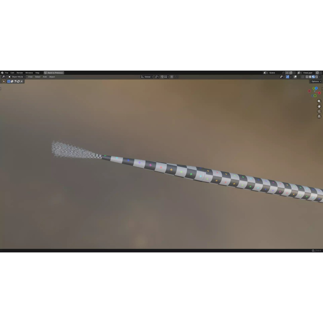 Artistic Paintbrush 3D Model – Round PBR Asset, FBX, OBJ, Blender - View 12