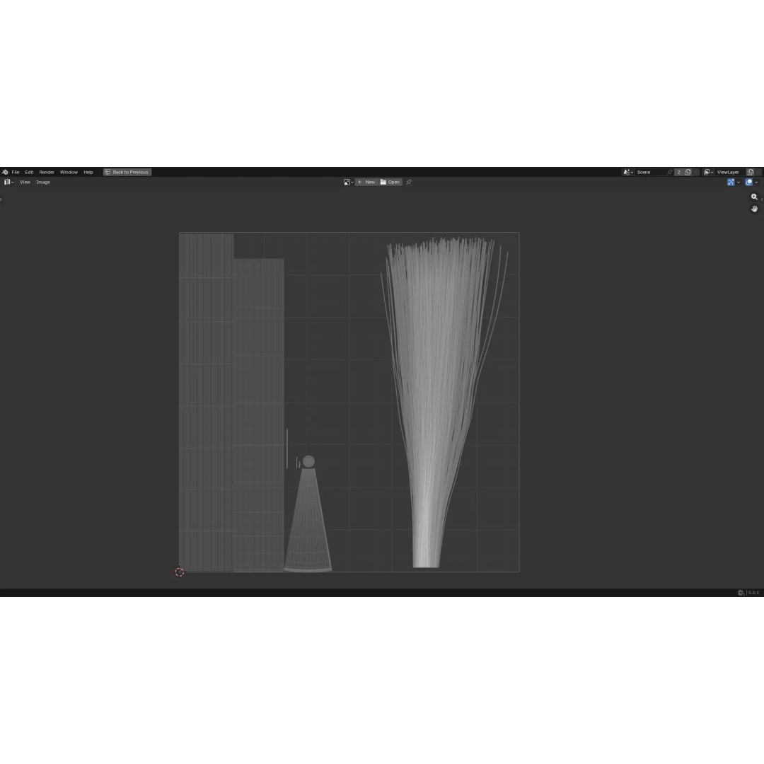 Artistic Paintbrush 3D Model – Round PBR Asset, FBX, OBJ, Blender - View 14
