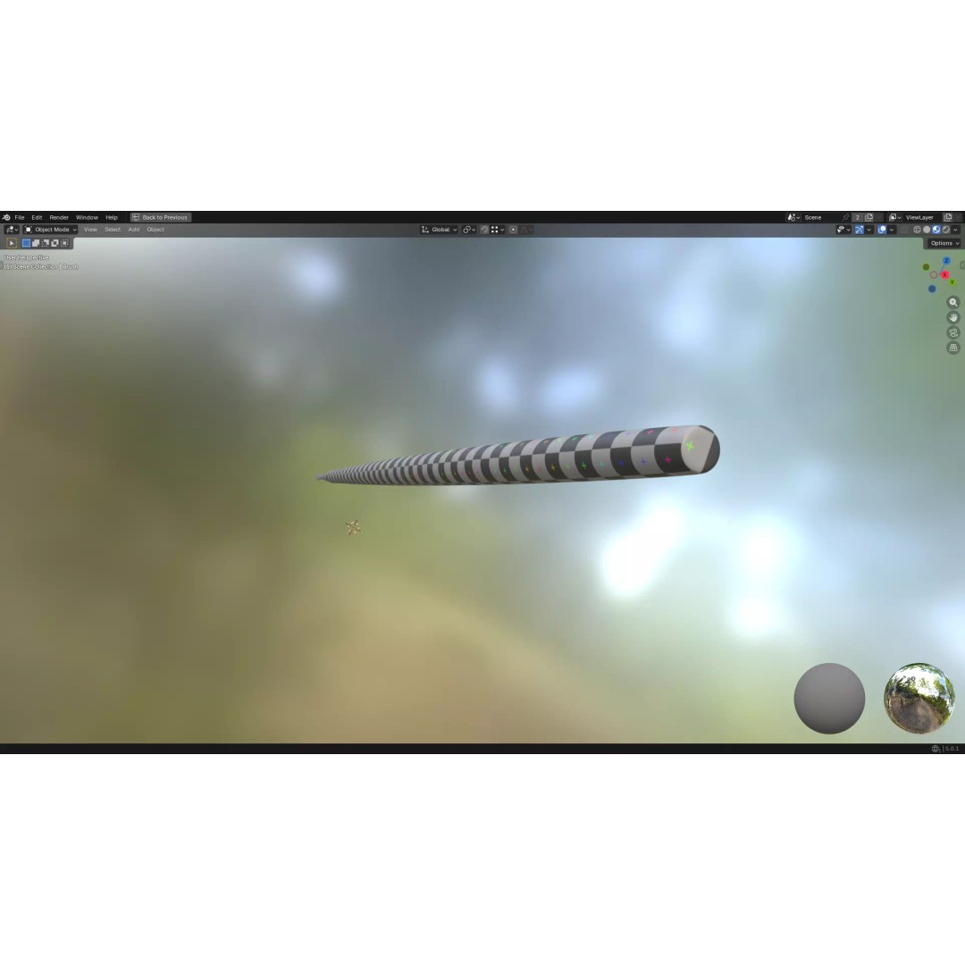 Artistic Paintbrush 3D Model – Round PBR Asset, FBX, OBJ, Blender - View 15