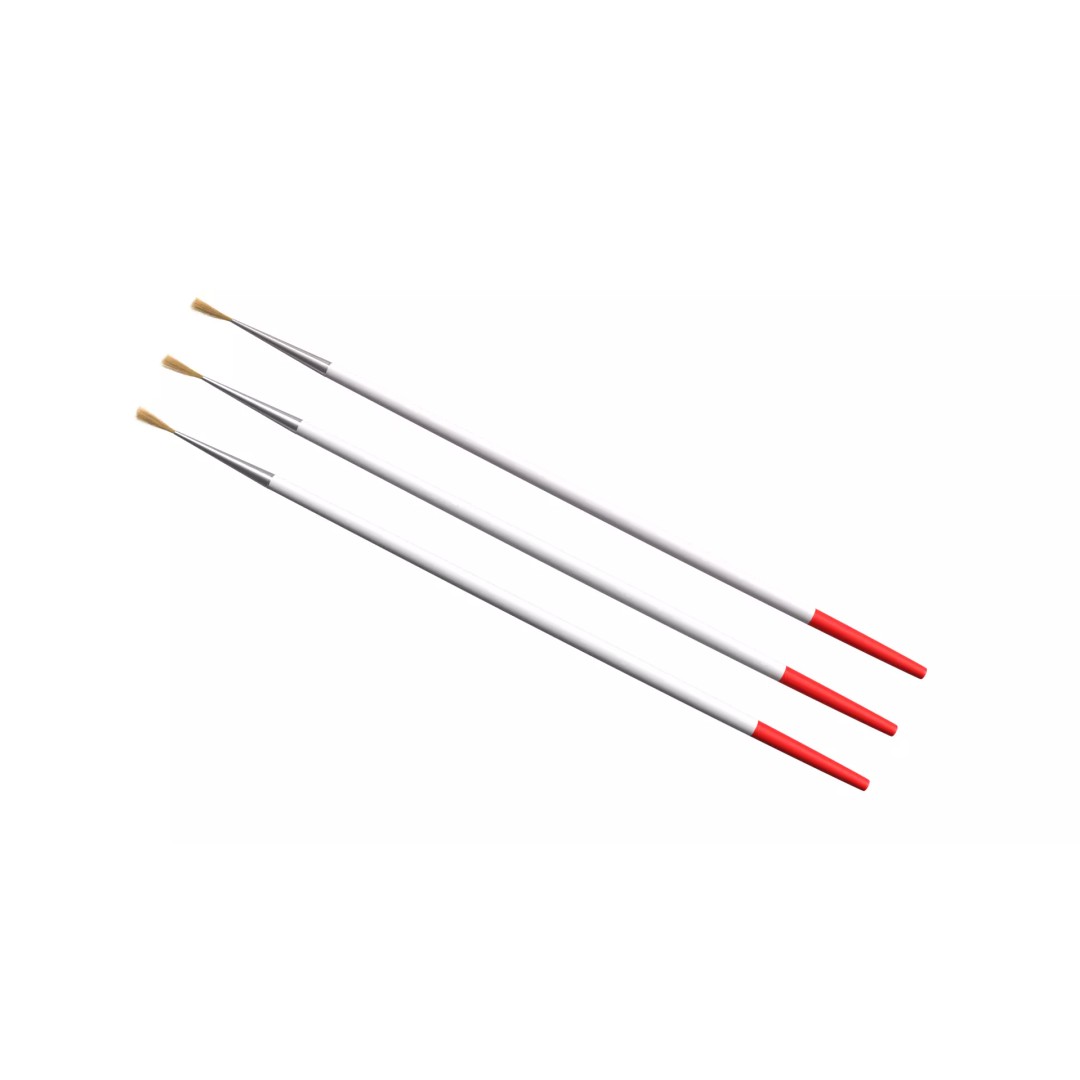 Artistic Paintbrush 3D Model – Round PBR Asset, FBX, OBJ, Blender - View 2