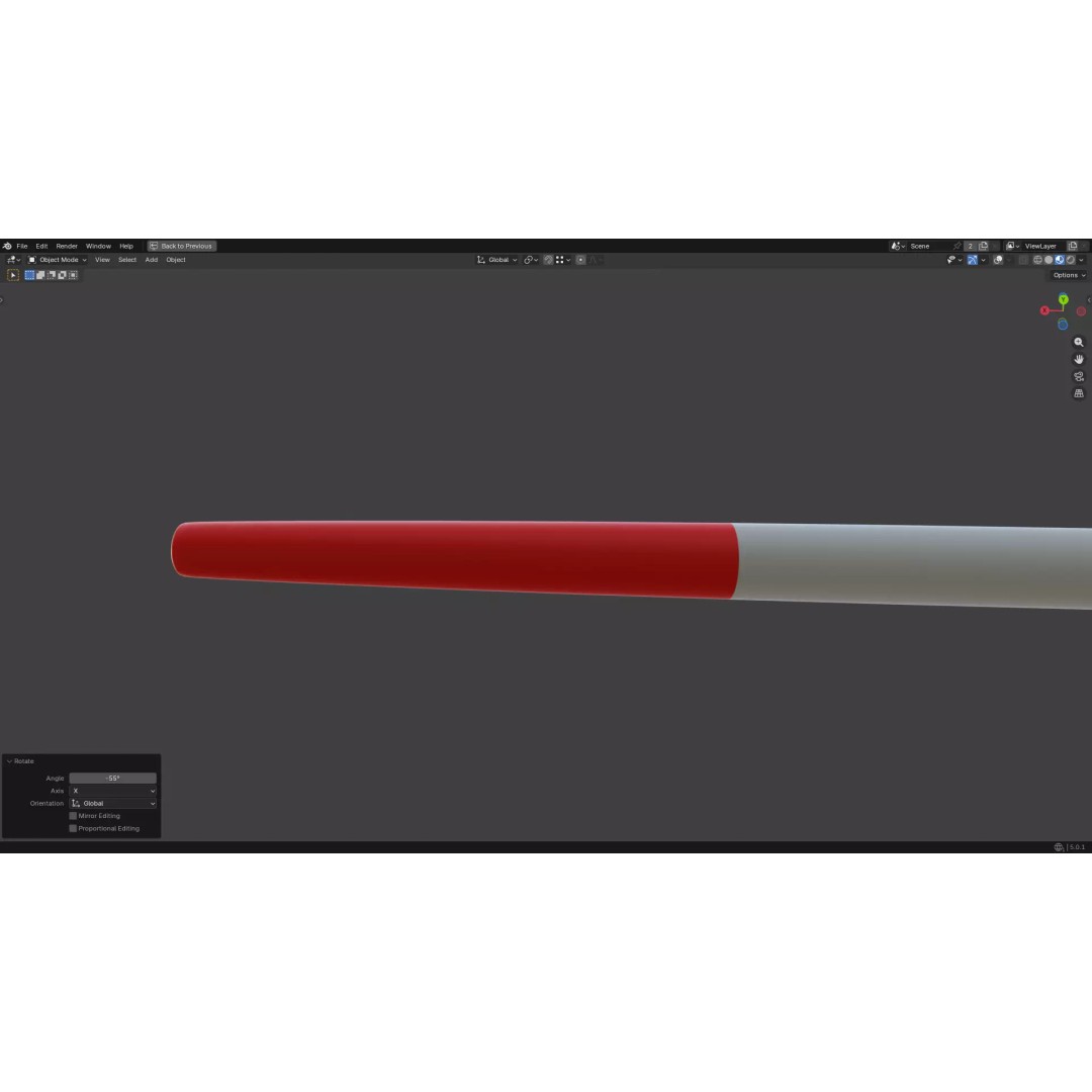 Artistic Paintbrush 3D Model – Round PBR Asset, FBX, OBJ, Blender - View 9