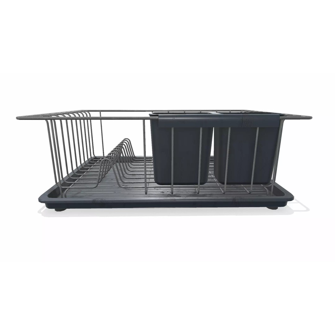 Old Dish Rack 3D Model – Low Poly PBR Kitchenware, FBX, OBJ - View 12