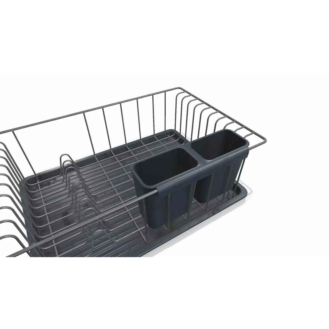 Old Dish Rack 3D Model – Low Poly PBR Kitchenware, FBX, OBJ - View 7