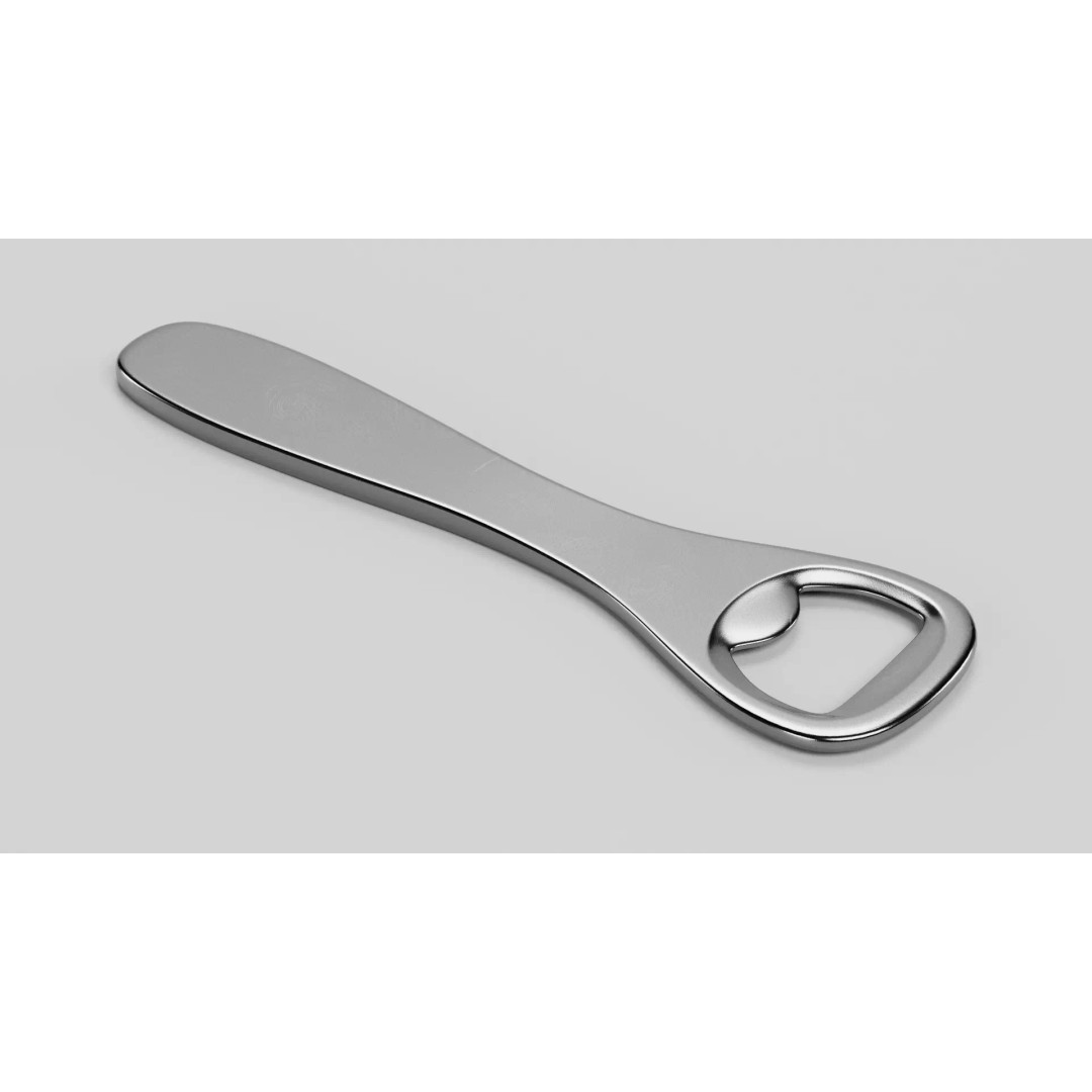 Manual Steel Bottle Opener 3D Model – Clean Design, PBR Textures - View 8