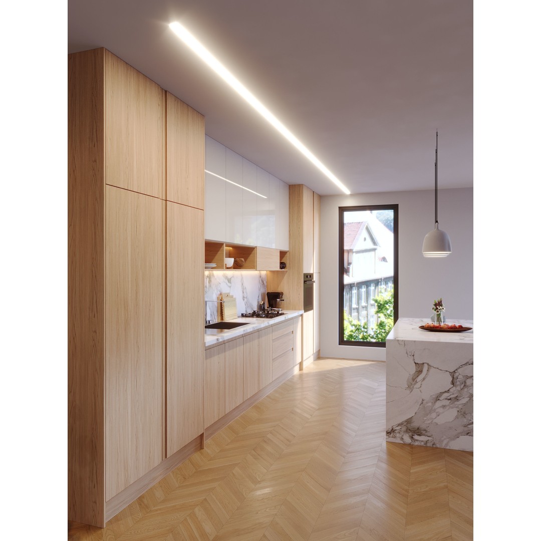 Modern Kitchen 3D Model – Photorealistic Design for Archviz, FBX, OBJ - View 3