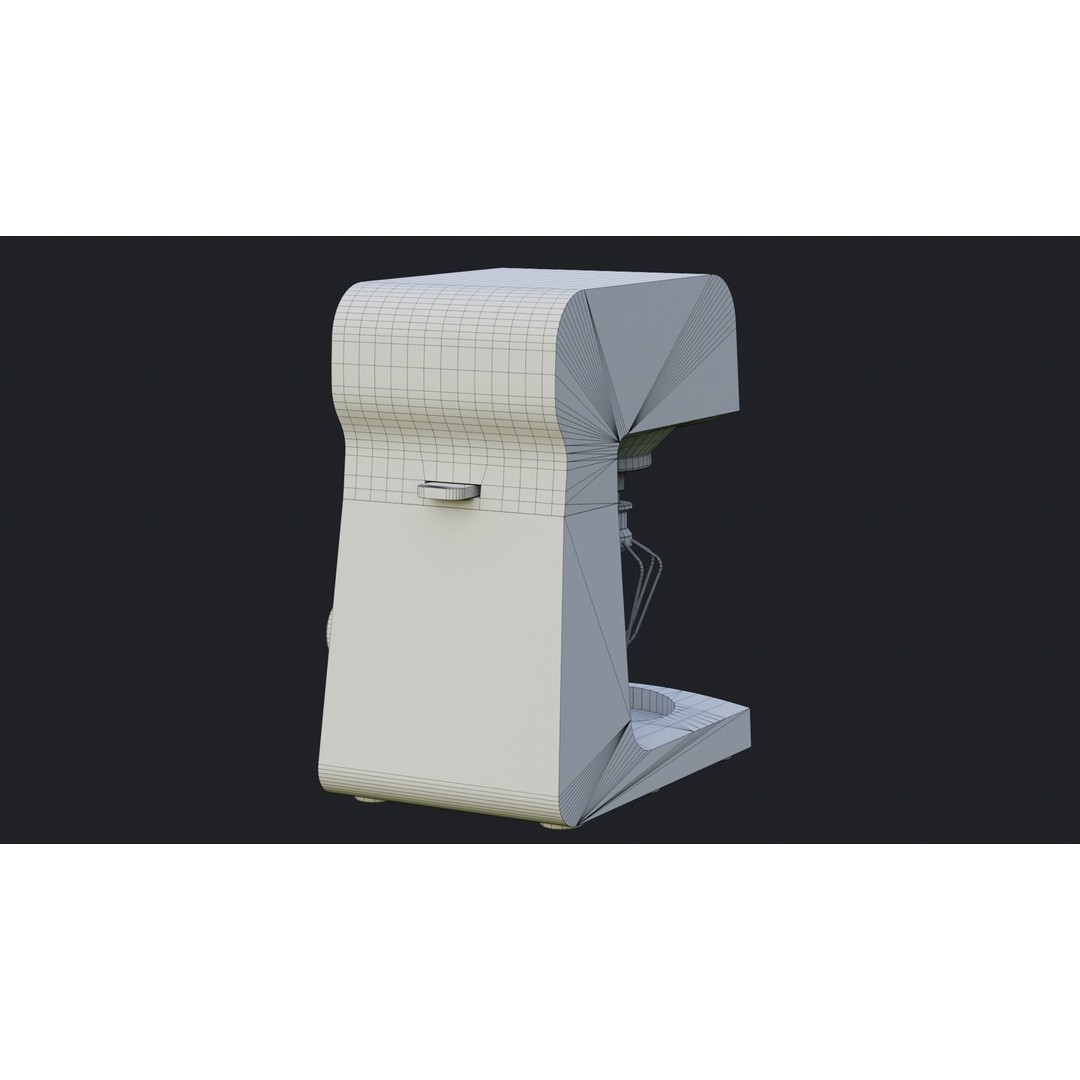 Electric Kitchen Mixer 3D Model – Low Poly Game Ready PBR Asset, FBX - View 9