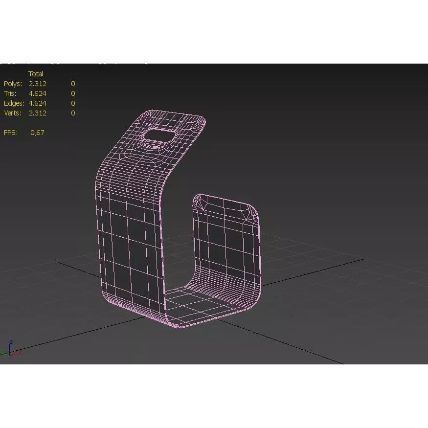 Log Holder 3D Model – Low Poly Furniture Asset, FBX, PBR Textures - View 4