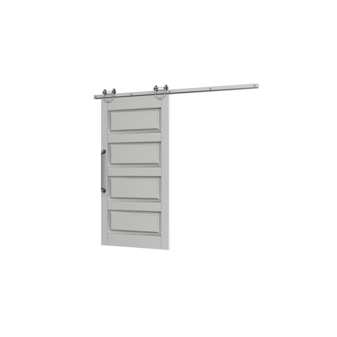 Barn Door 3D Model – Realistic Wooden Barn Door, FBX & OBJ Formats