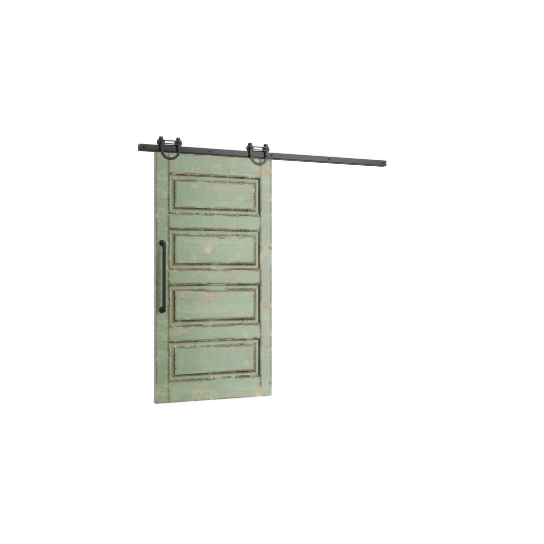 Barn Door 3D Model – Realistic Wooden Barn Door, FBX & OBJ Formats - View 3
