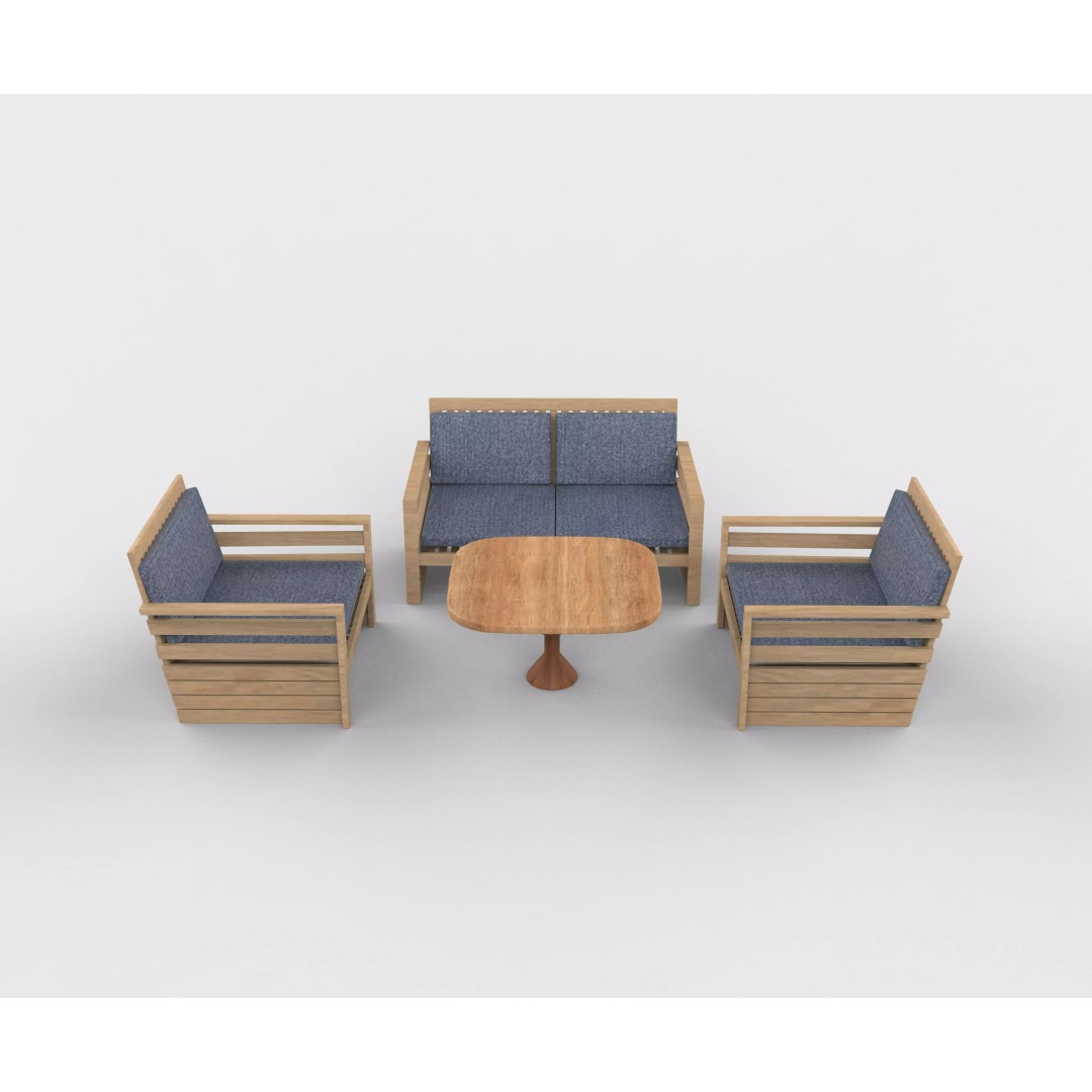 Simple Seater Sofa 2 3D Model – PBR Game-Ready Asset, FBX, OBJ - View 12