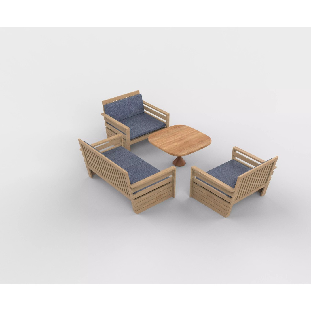 Simple Seater Sofa 2 3D Model – PBR Game-Ready Asset, FBX, OBJ - View 13