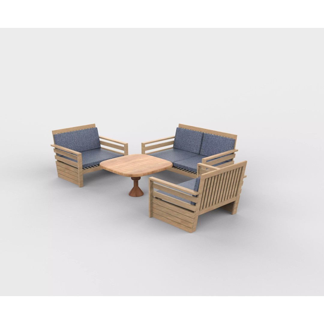 Simple Seater Sofa 2 3D Model – PBR Game-Ready Asset, FBX, OBJ - View 14
