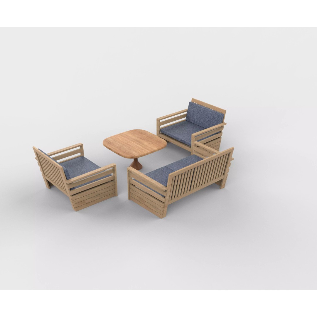 Simple Seater Sofa 2 3D Model – PBR Game-Ready Asset, FBX, OBJ - View 15