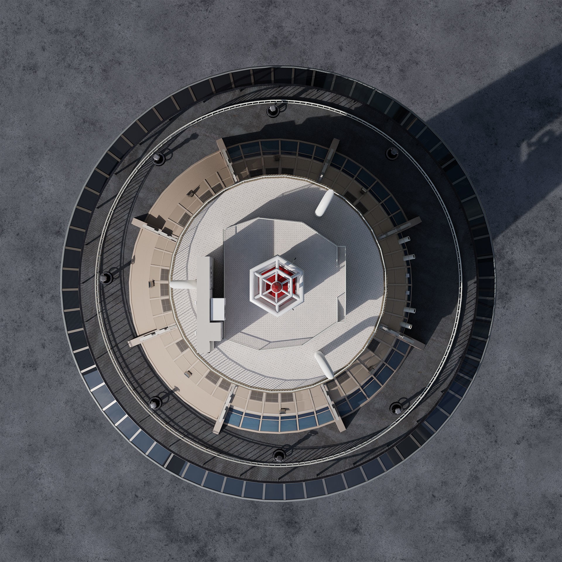 Stratosphere Tower - PBR Game-Ready 3D Model - View 5