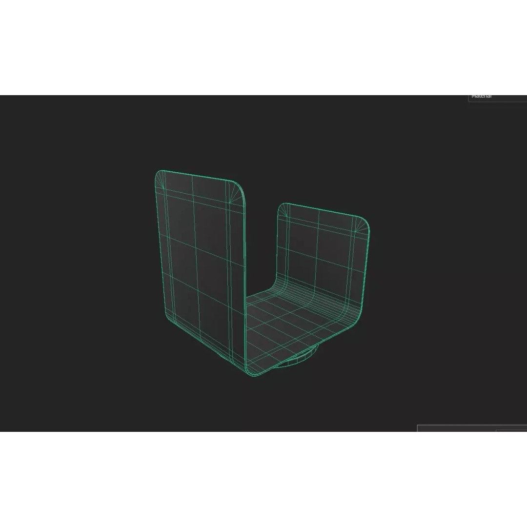 Log Holder M02B 3D Model – Low Poly Furniture Asset, FBX - View 3