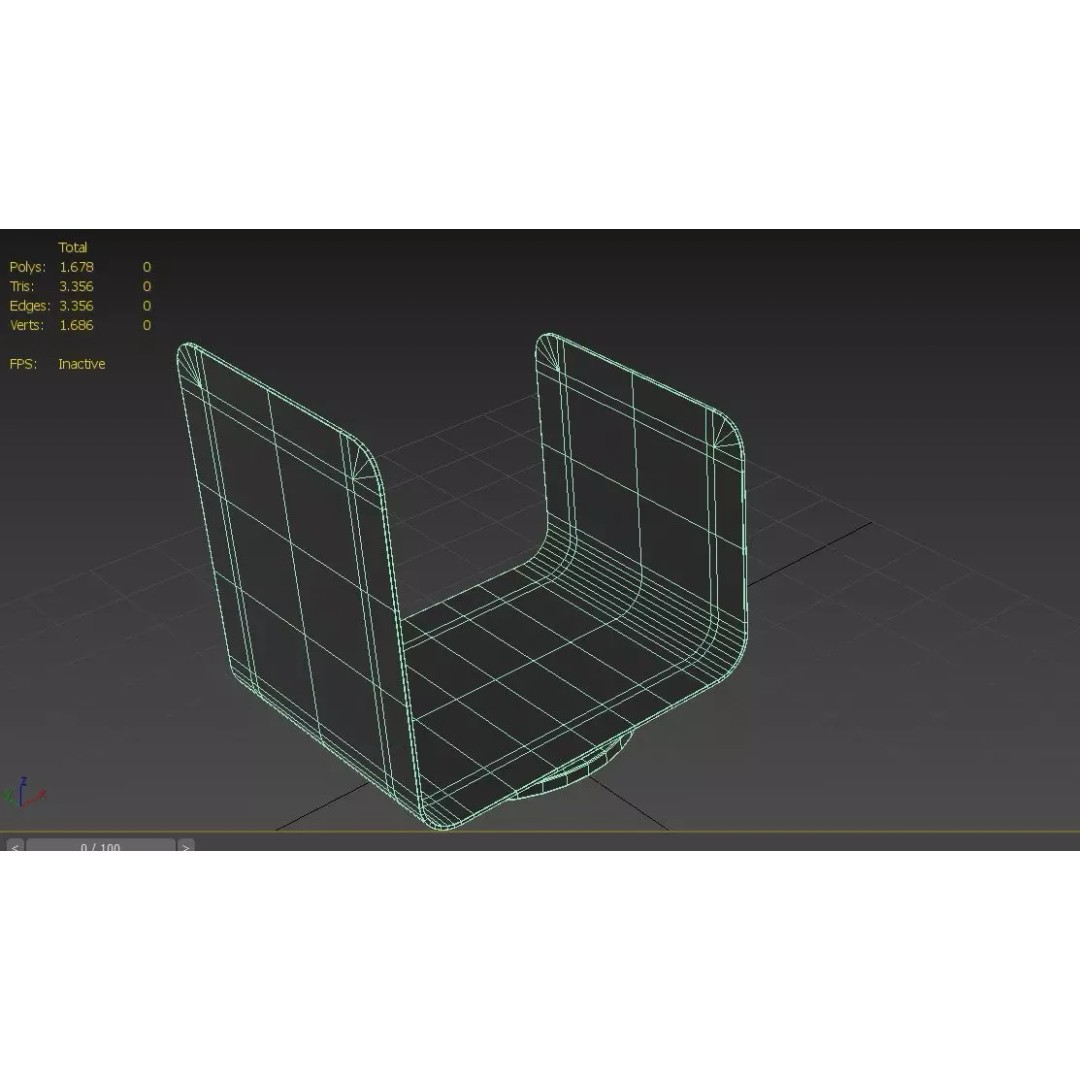 Log Holder M02B 3D Model – Low Poly Furniture Asset, FBX - View 4