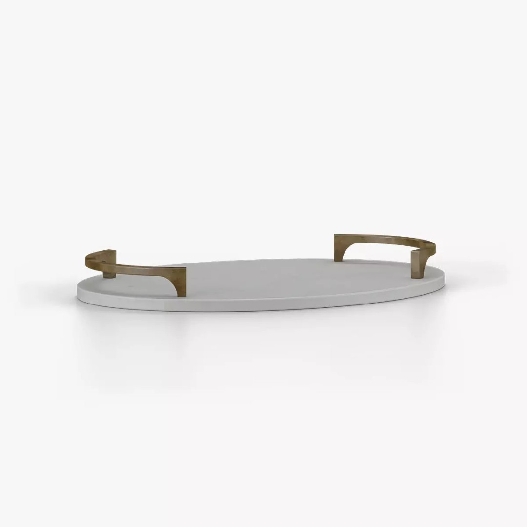 Collie Tray 3D Model – PBR Textured Kitchenware Asset, FBX - View 2