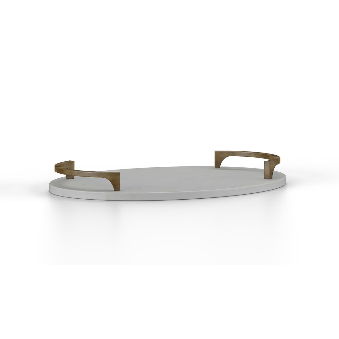 Collie Tray 3D Model – PBR Textured Kitchenware Asset, FBX - View 3
