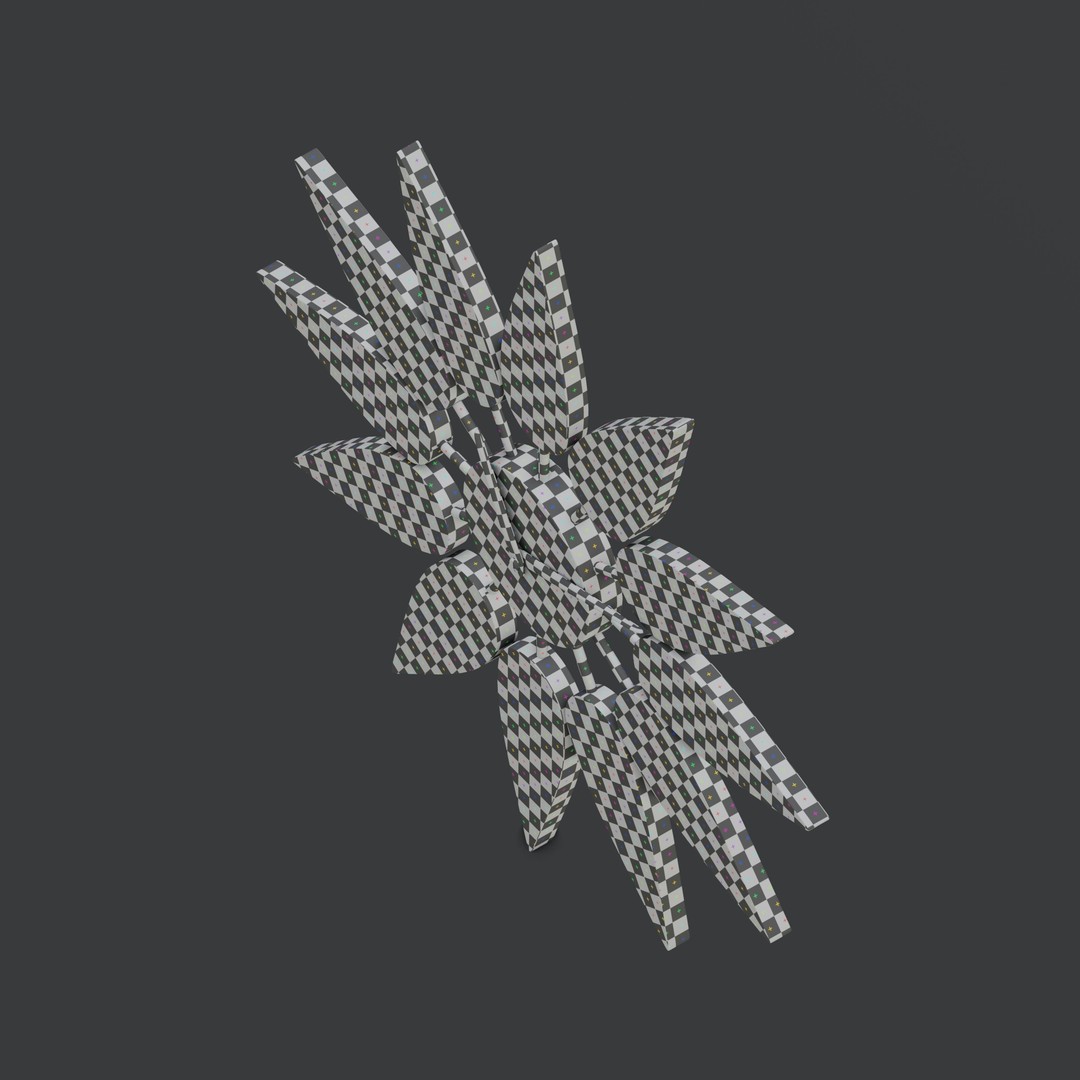 Floral Wall Clock 3D Model – High Poly PBR Asset, Blender, FBX - View 11