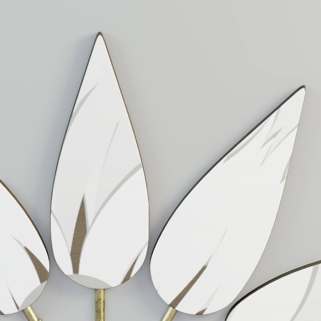 Floral Wall Clock 3D Model – High Poly PBR Asset, Blender, FBX - View 3