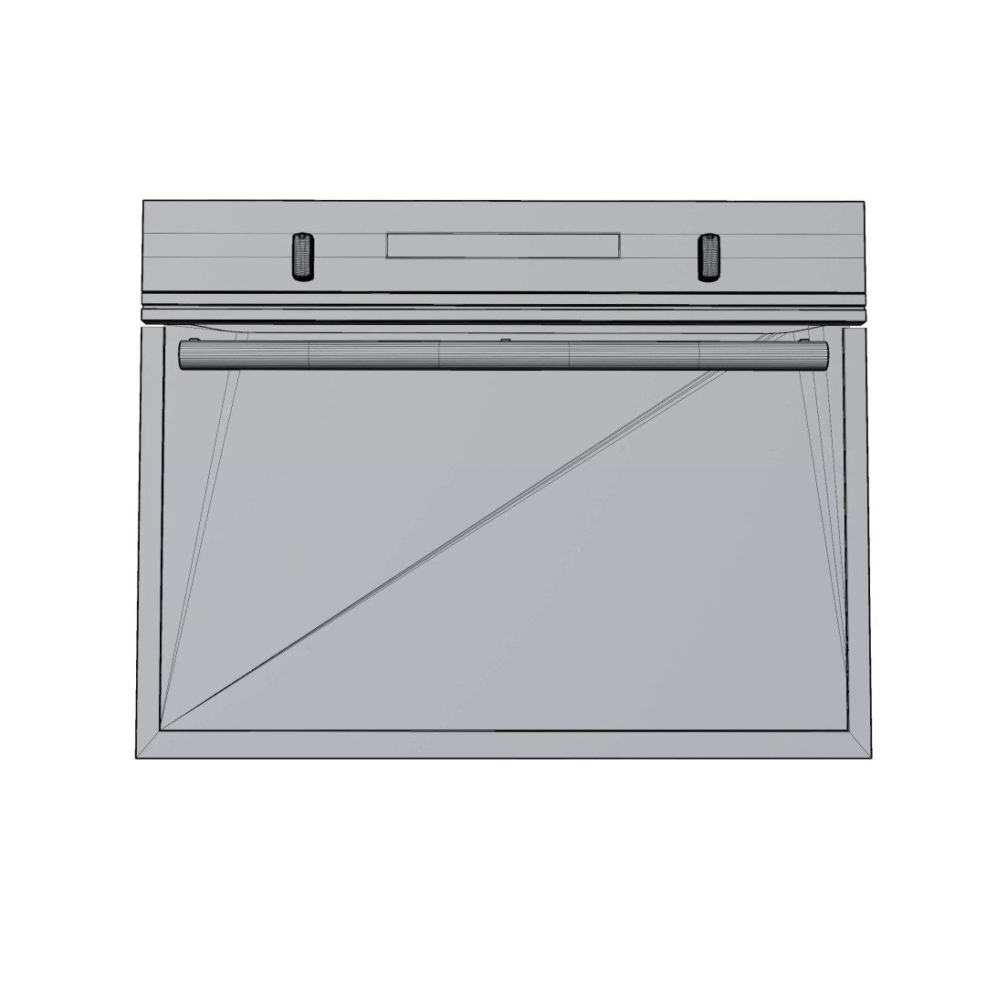 Hotpoint Ariston Electric Oven 3D Model – Low Poly Kitchenware, FBX, OBJ - View 4