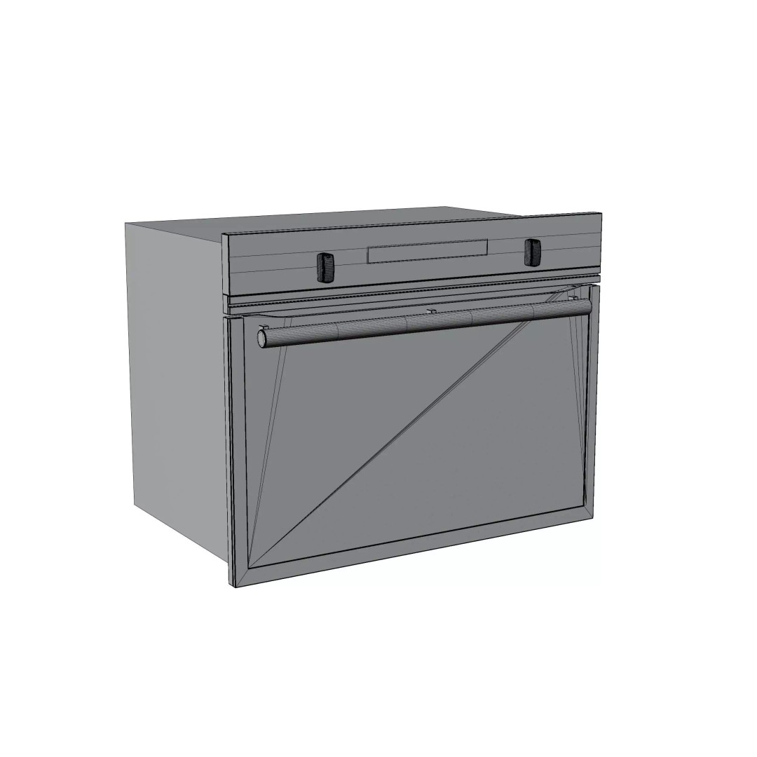 Hotpoint Ariston Electric Oven 3D Model – Low Poly Kitchenware, FBX, OBJ - View 5