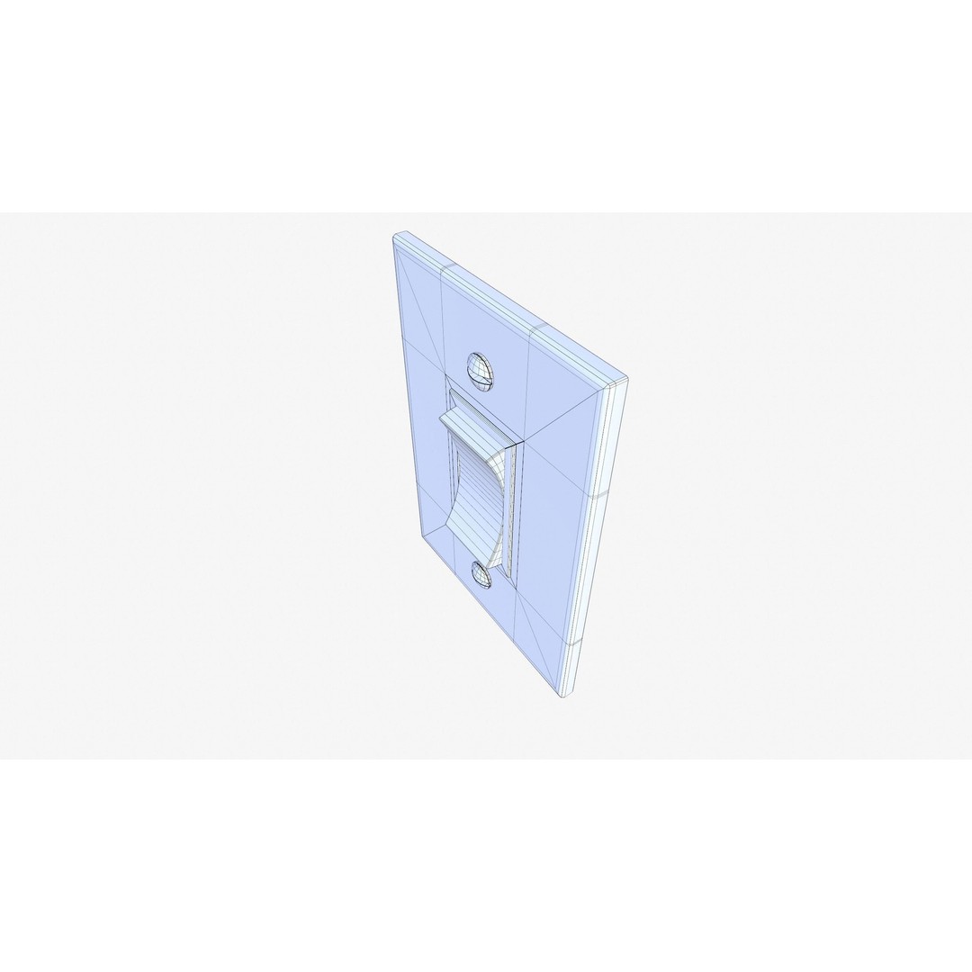 Phosphorescent Light Switch 3D Model – Low Poly PBR Asset for Games - View 17