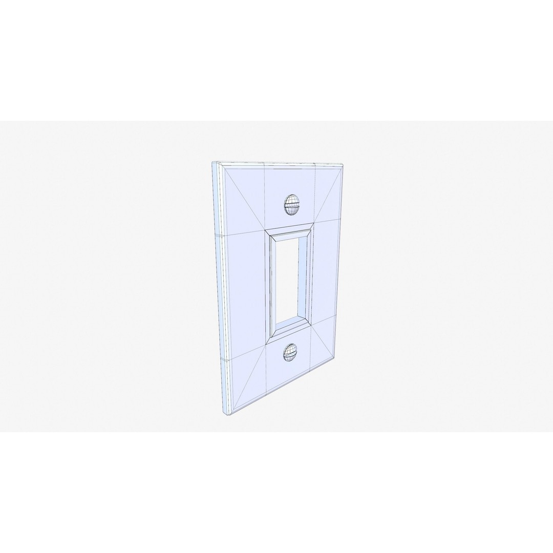 Phosphorescent Light Switch 3D Model – Low Poly PBR Asset for Games - View 23
