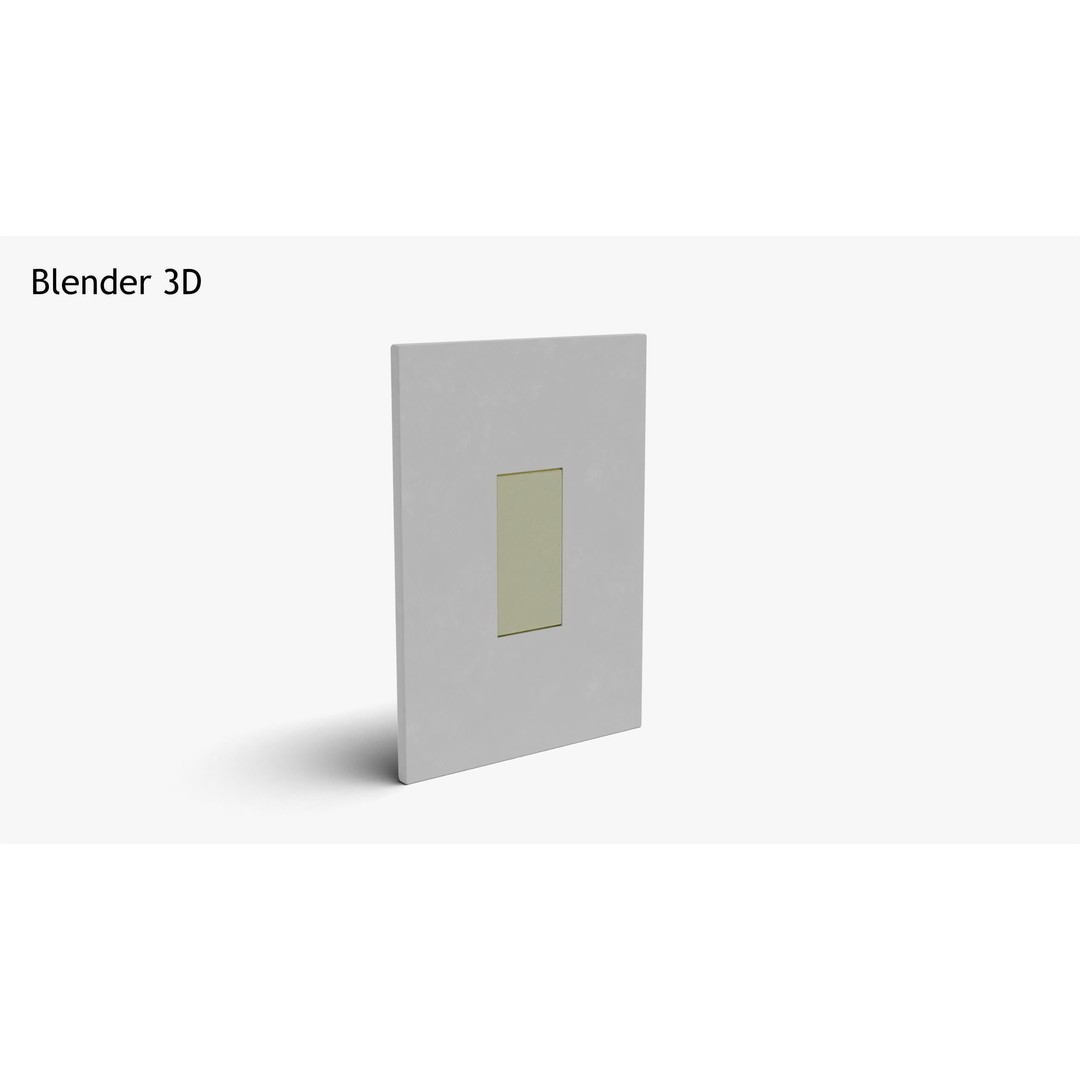 Phosphorescent Light Switch 3D Model – Low Poly PBR Asset for Games - View 7