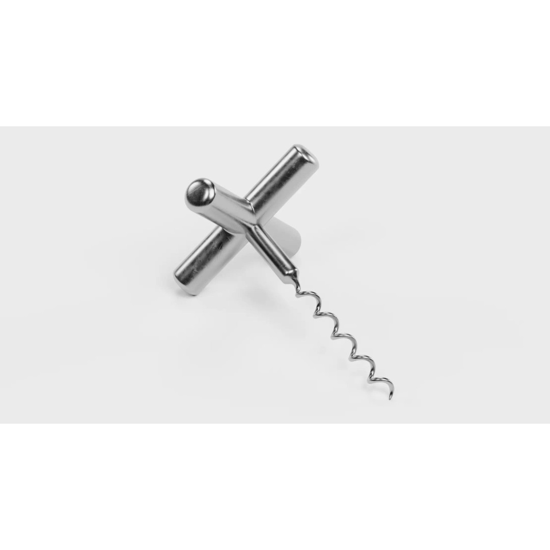 Corkscrew 3D Model – Realistic Twist-and-Pull Design, Blender - View 2