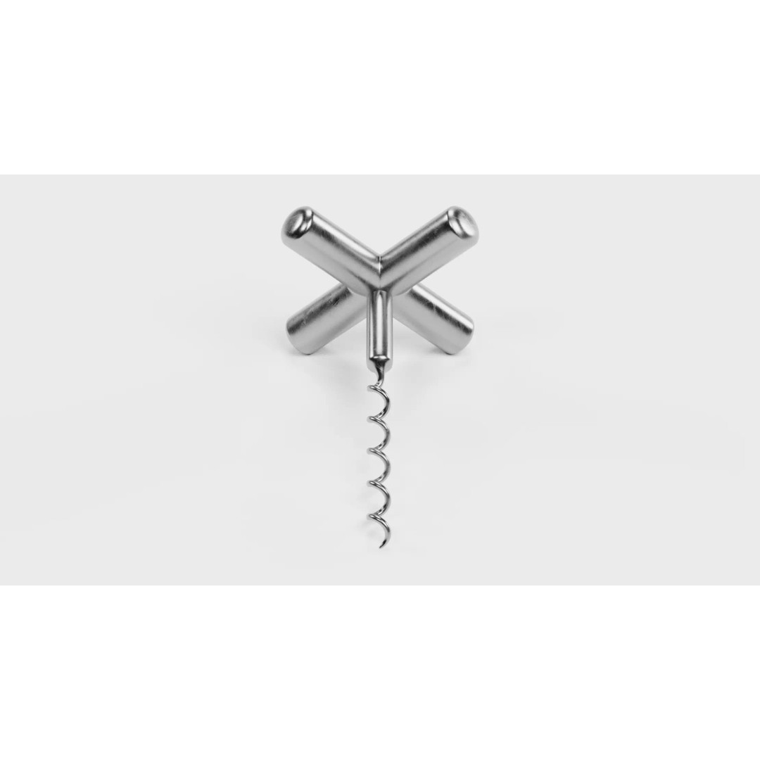 Corkscrew 3D Model – Realistic Twist-and-Pull Design, Blender - View 3
