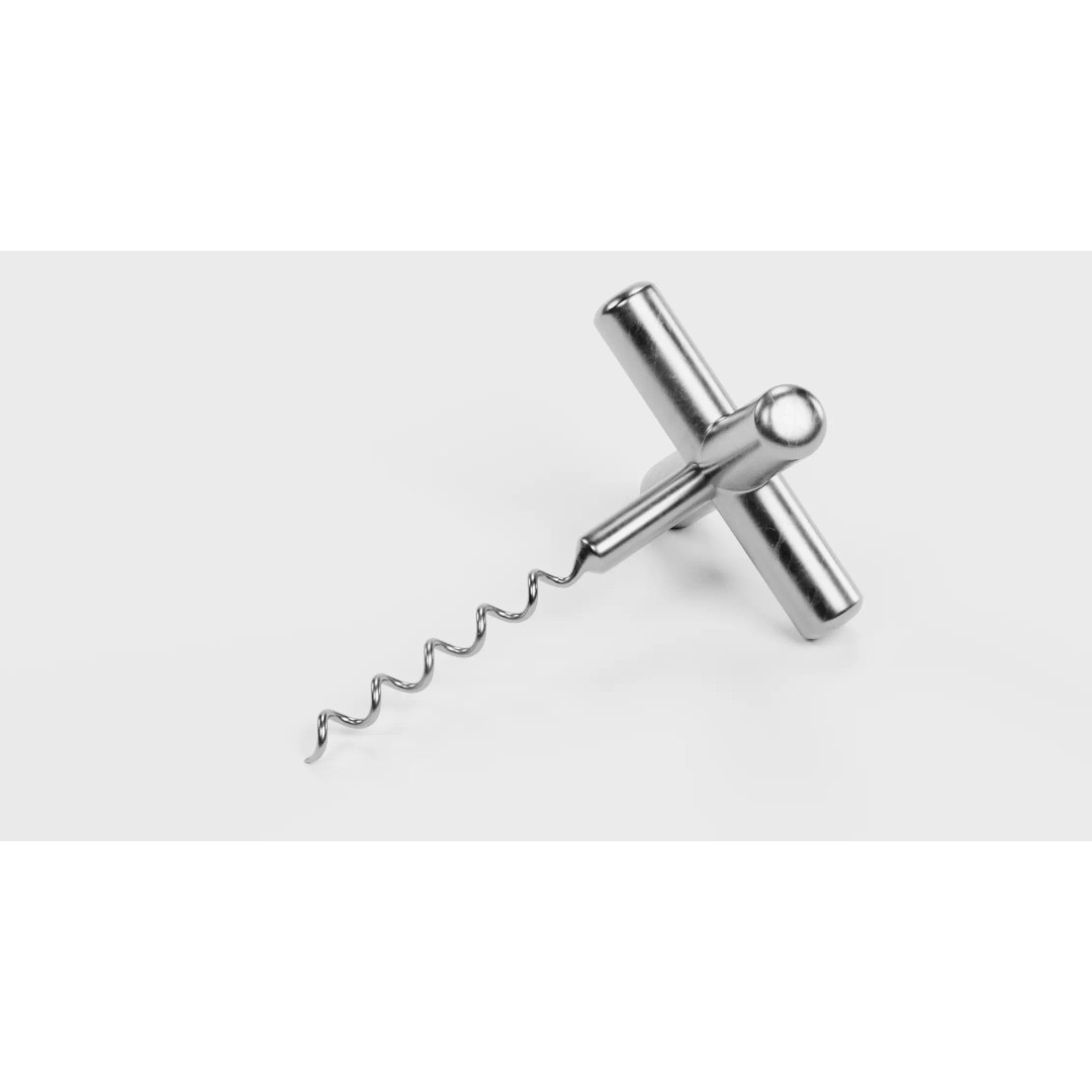 Corkscrew 3D Model – Realistic Twist-and-Pull Design, Blender - View 7