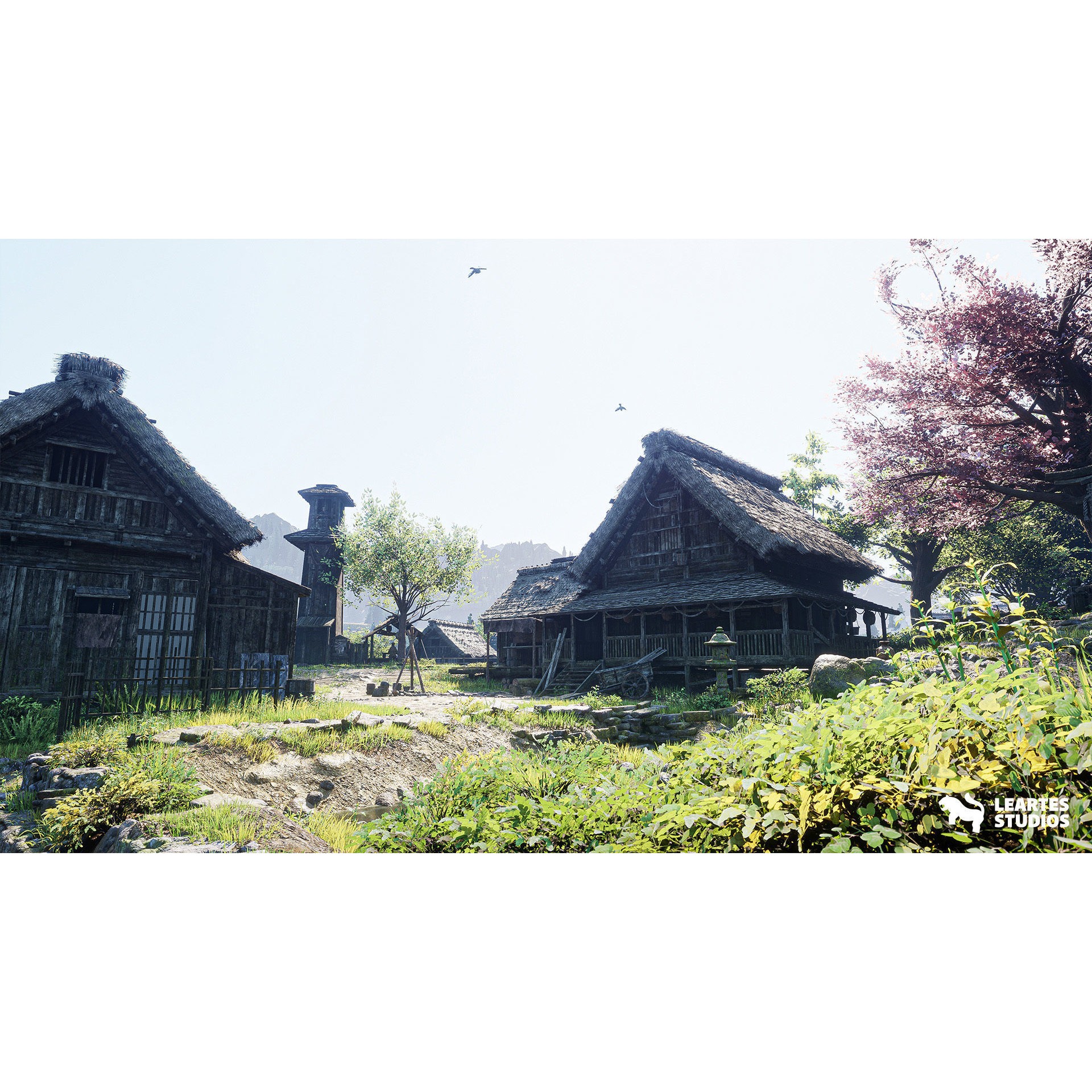 Feudal Japanese Village - Low-Poly Game-Ready 3D Model - View 12