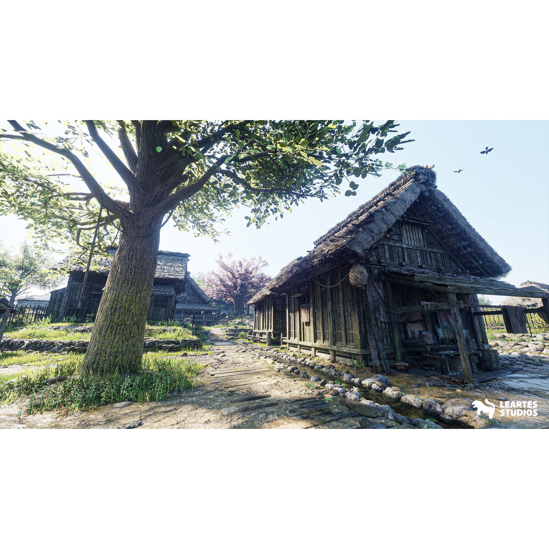 Feudal Japanese Village - Low-Poly Game-Ready 3D Model - View 15