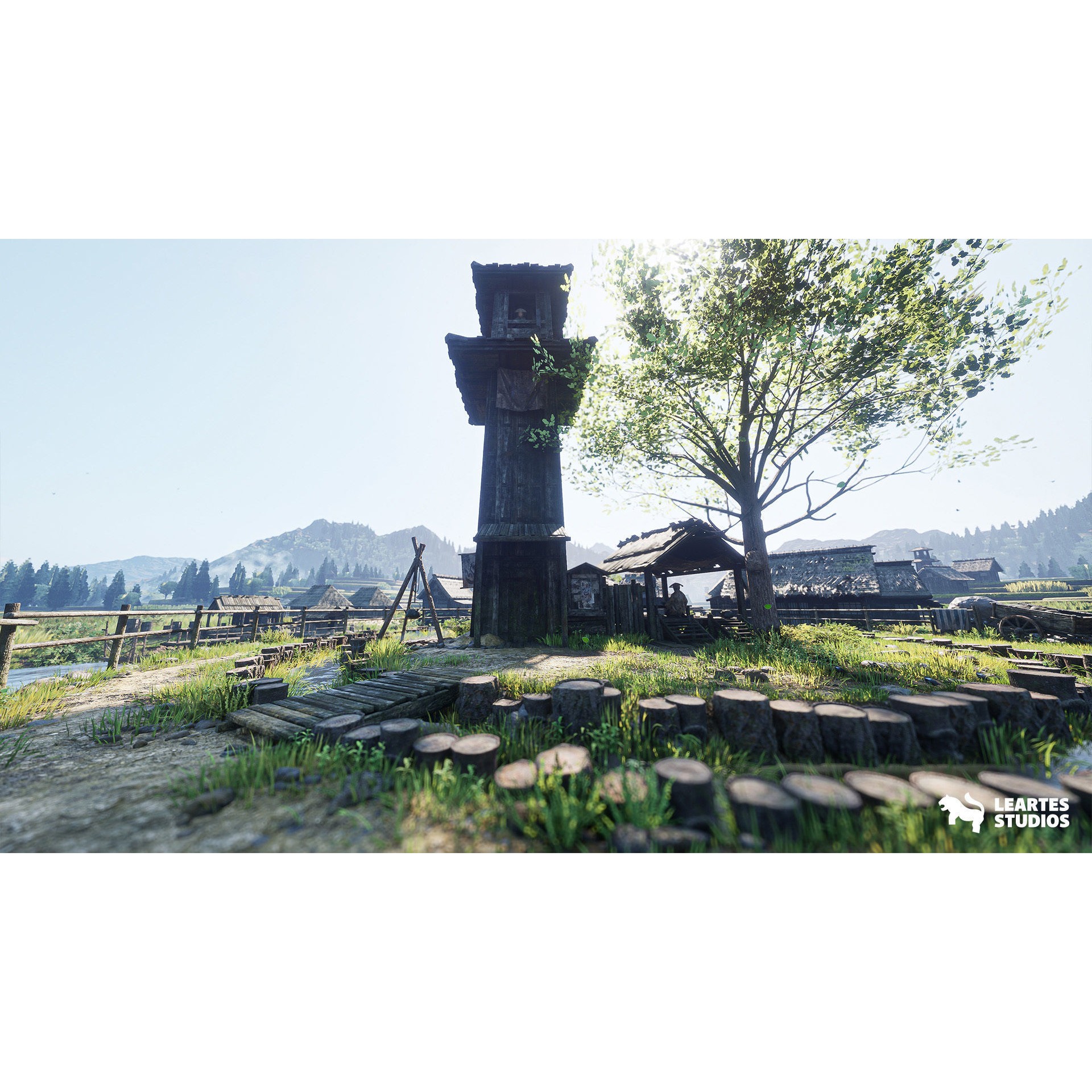 Feudal Japanese Village - Low-Poly Game-Ready 3D Model - View 6