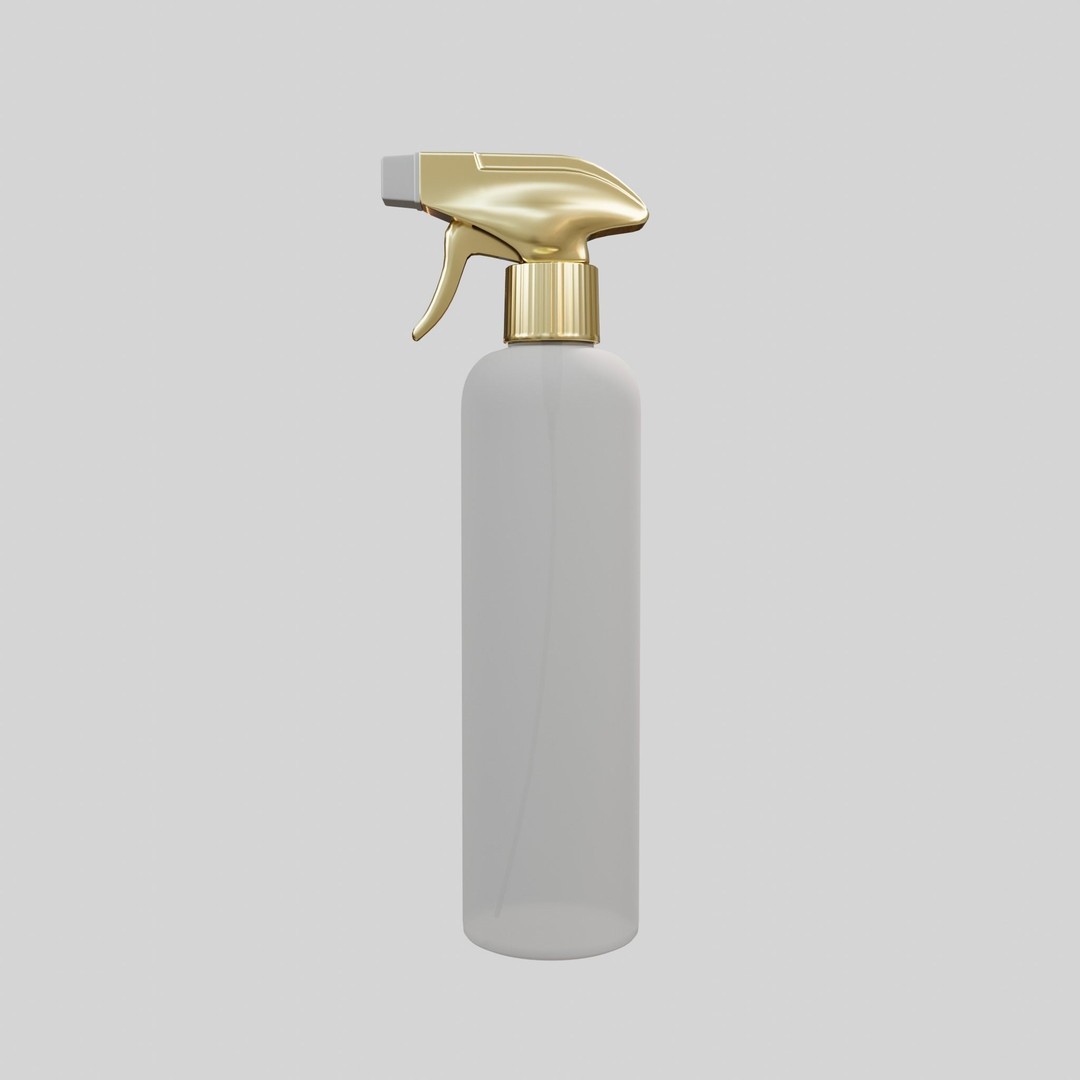Water Spray 3D Model – Low Poly Household Tool, Blender, FBX, OBJ - View 3