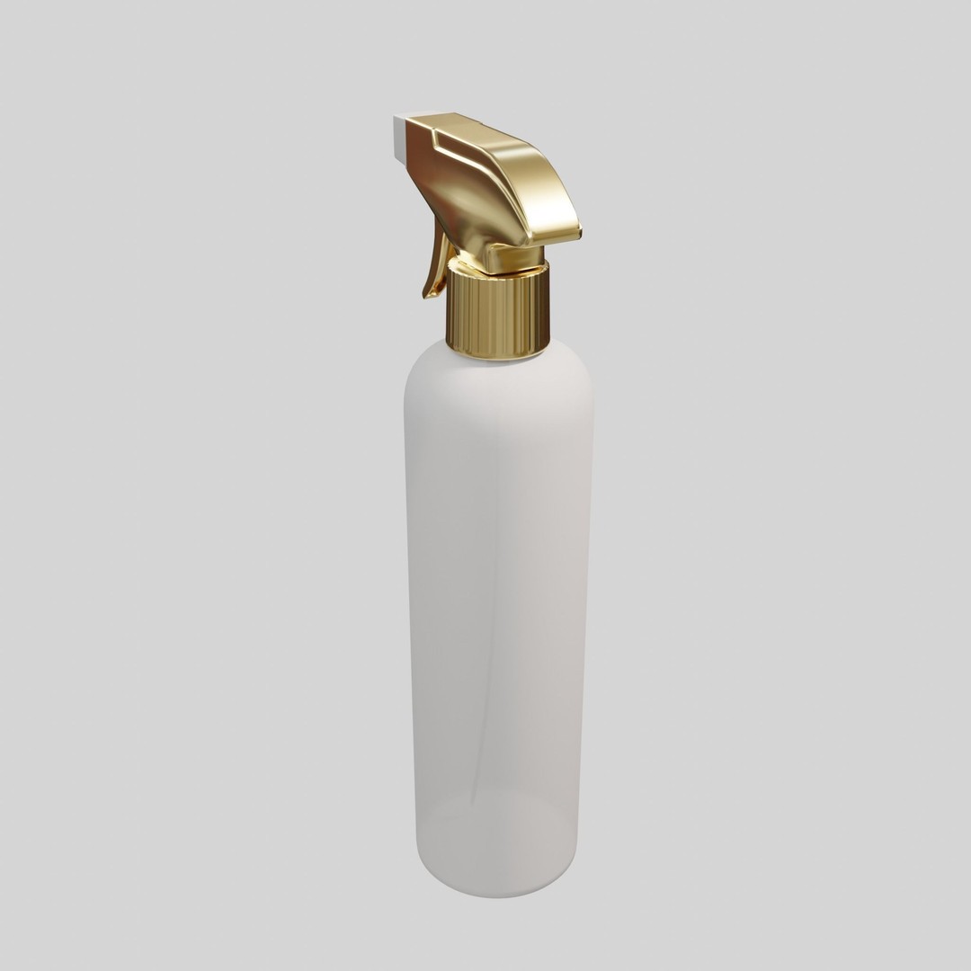 Water Spray 3D Model – Low Poly Household Tool, Blender, FBX, OBJ - View 4