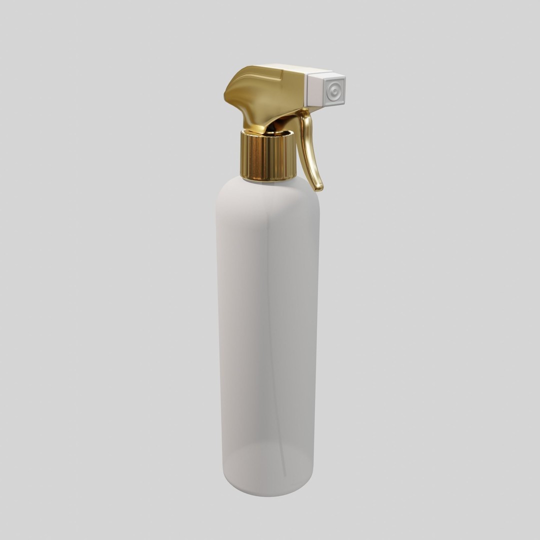 Water Spray 3D Model – Low Poly Household Tool, Blender, FBX, OBJ - View 5