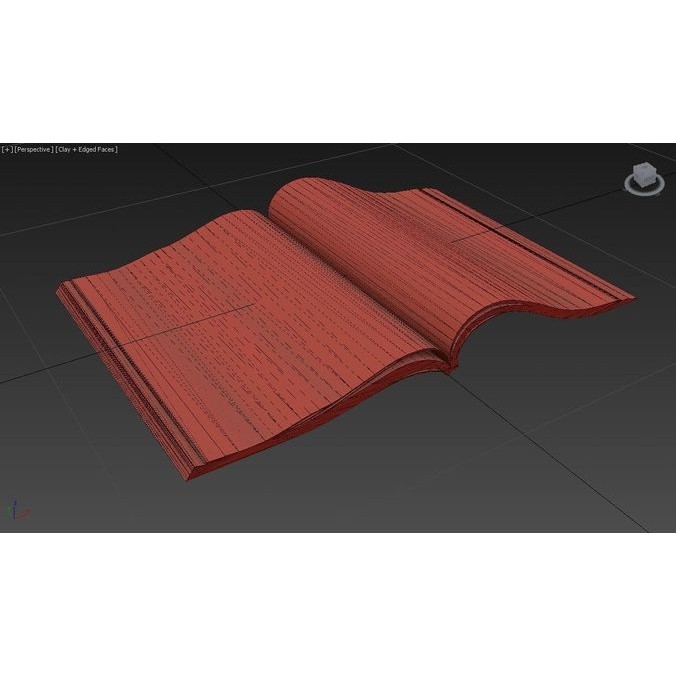 Open Magazine 3D Model – Low Poly Architectural Design Asset, FBX