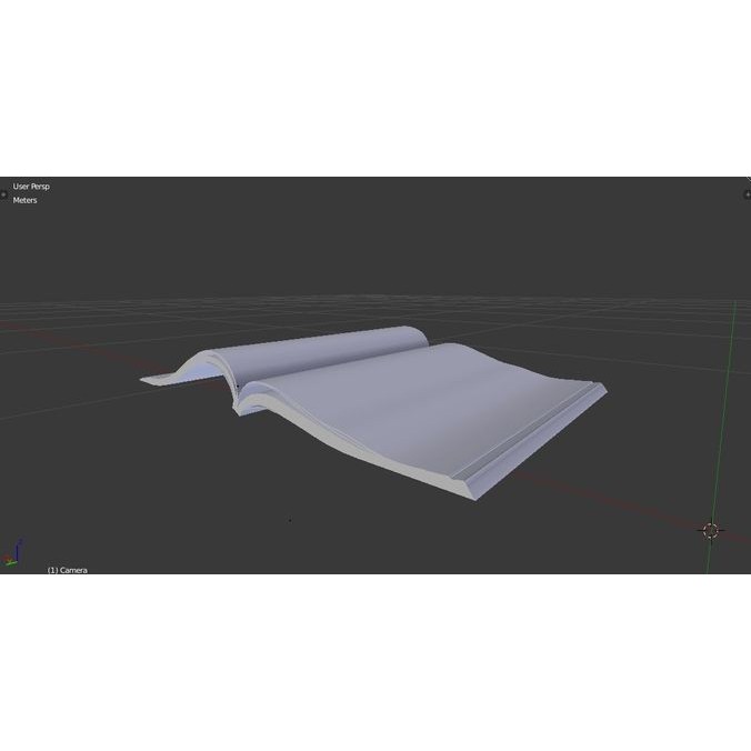 Open Magazine 3D Model – Low Poly Architectural Design Asset, FBX - View 14