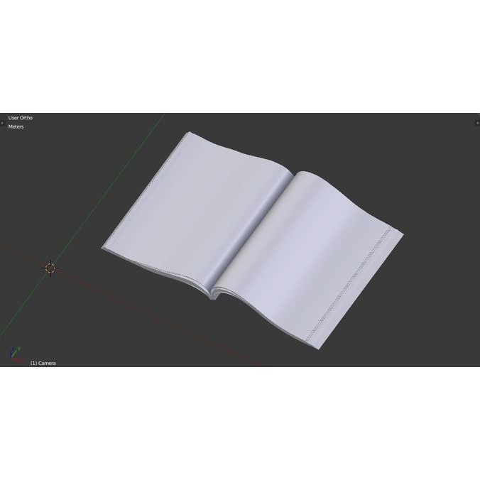 Open Magazine 3D Model – Low Poly Architectural Design Asset, FBX - View 19