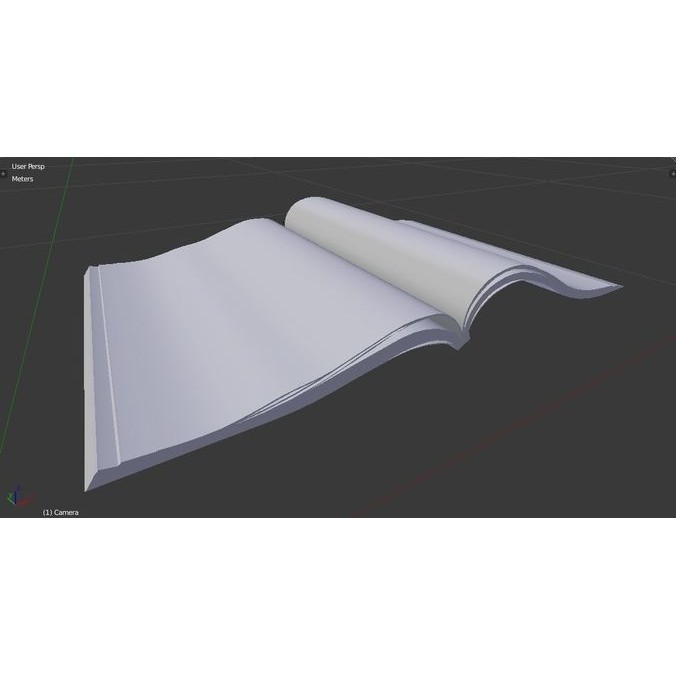 Open Magazine 3D Model – Low Poly Architectural Design Asset, FBX - View 21