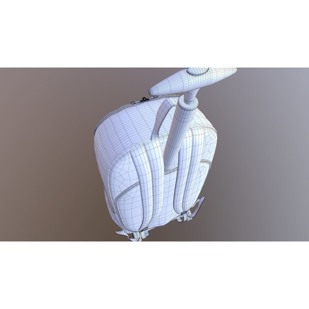 Kono Children Luggage Bag 3D Model – Game Ready PBR Asset, FBX, OBJ